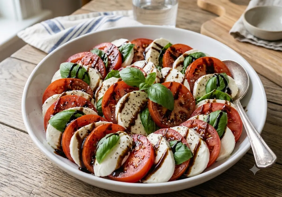 Easy Caprese Salad with Balsamic Glaze